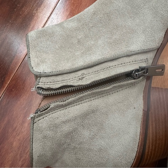 Sam Edelman 'Petty' Taupe Grey Suede Ankle Boots Booties Size 10 - Picture 15 of 16